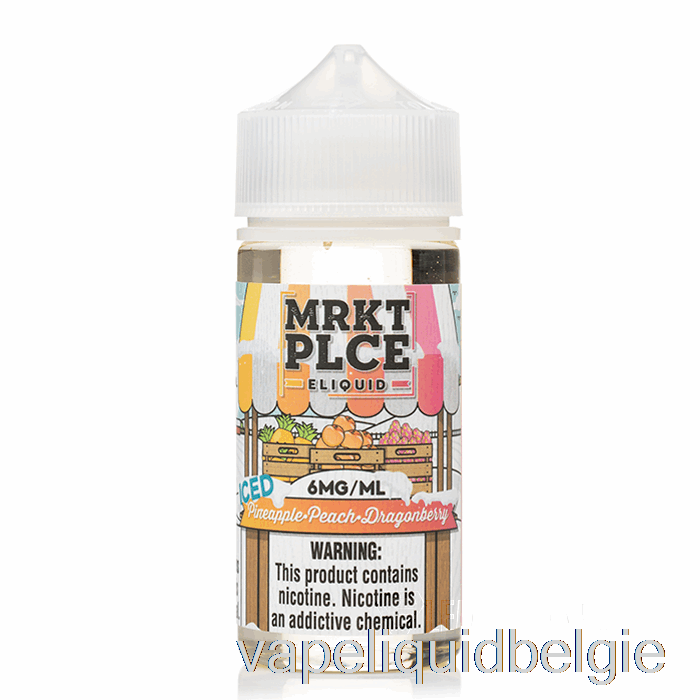 Vape Smaken Ijs Ananas Perzik Drakenbes - Mrkt Plce - 100ml 0mg